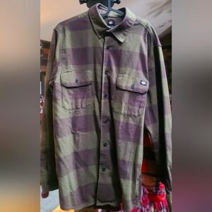 DICKIES FLANNEL MENS LARGE